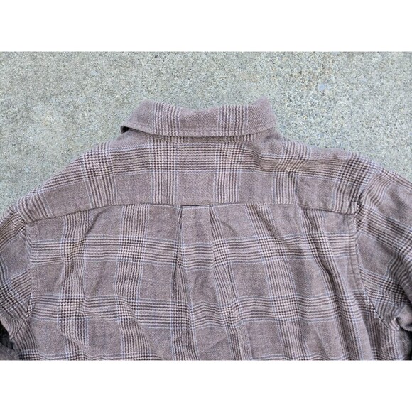 Eddie Bauer Heavy Flannel Plaid Button Up Shirt - Picture 9 of 11
